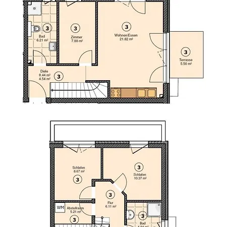 Апартаменты Strandhaus Moewenberg App. 77 Шарбойц